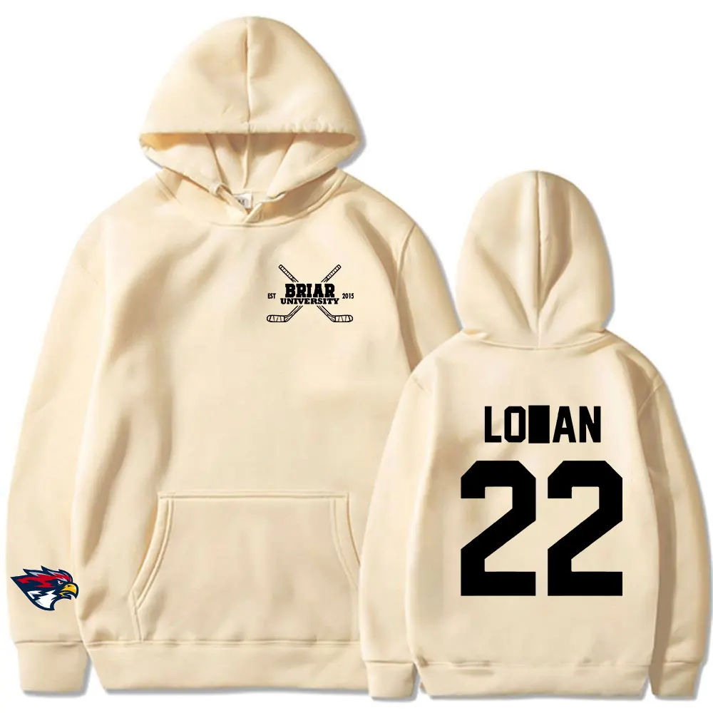 Logan22 Off Campus TV Series Briar University Hockey Hoodies Men's Women Casual Fleece Long Sleeves Hooded Sweatshirts Pullover