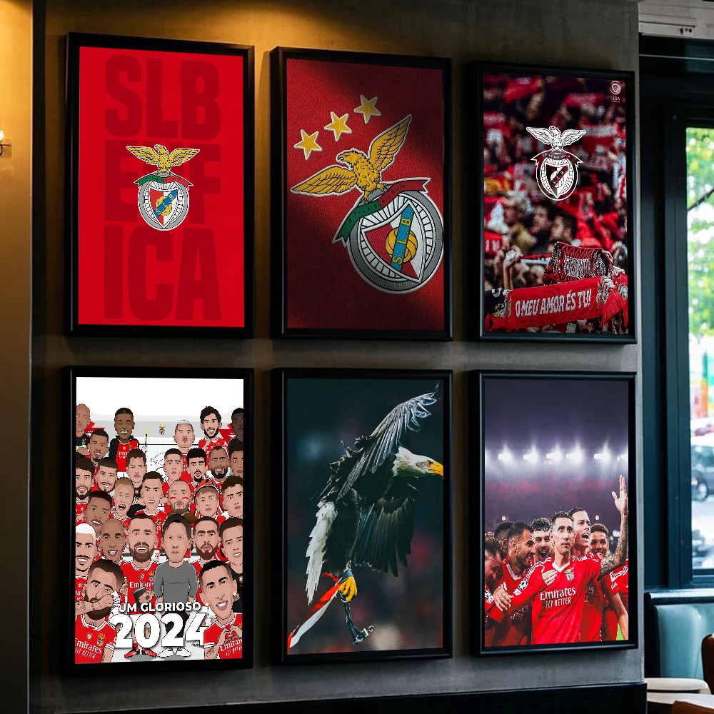 Football B-Benfica Portugal Poster HD art sticky wall waterproof home living room bedroom bar aesthetic decoration