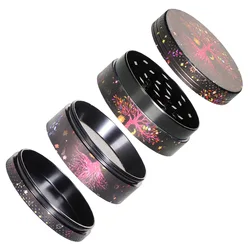 50MM Zinc Alloy Herb Grinder Color Printing Water Drop Tobacco Grinder Cigarette Spice Crusher Smoking Accessories