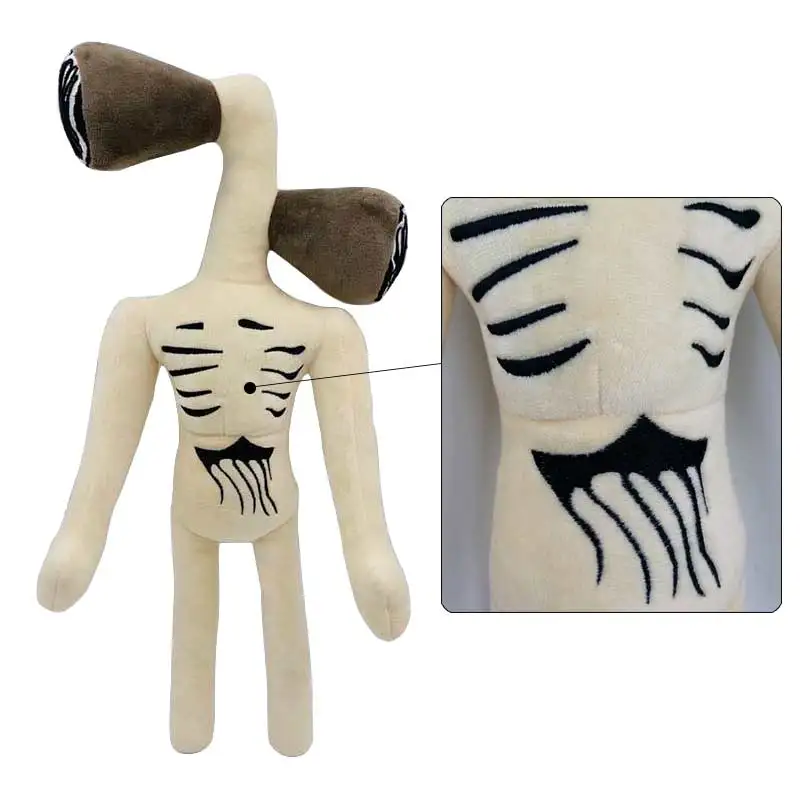 55CM Bendable Siren Head Plush Toys Office Decoration Standing Siren Head Stuffed Toy Desktop Ornaments Plushie Dolls