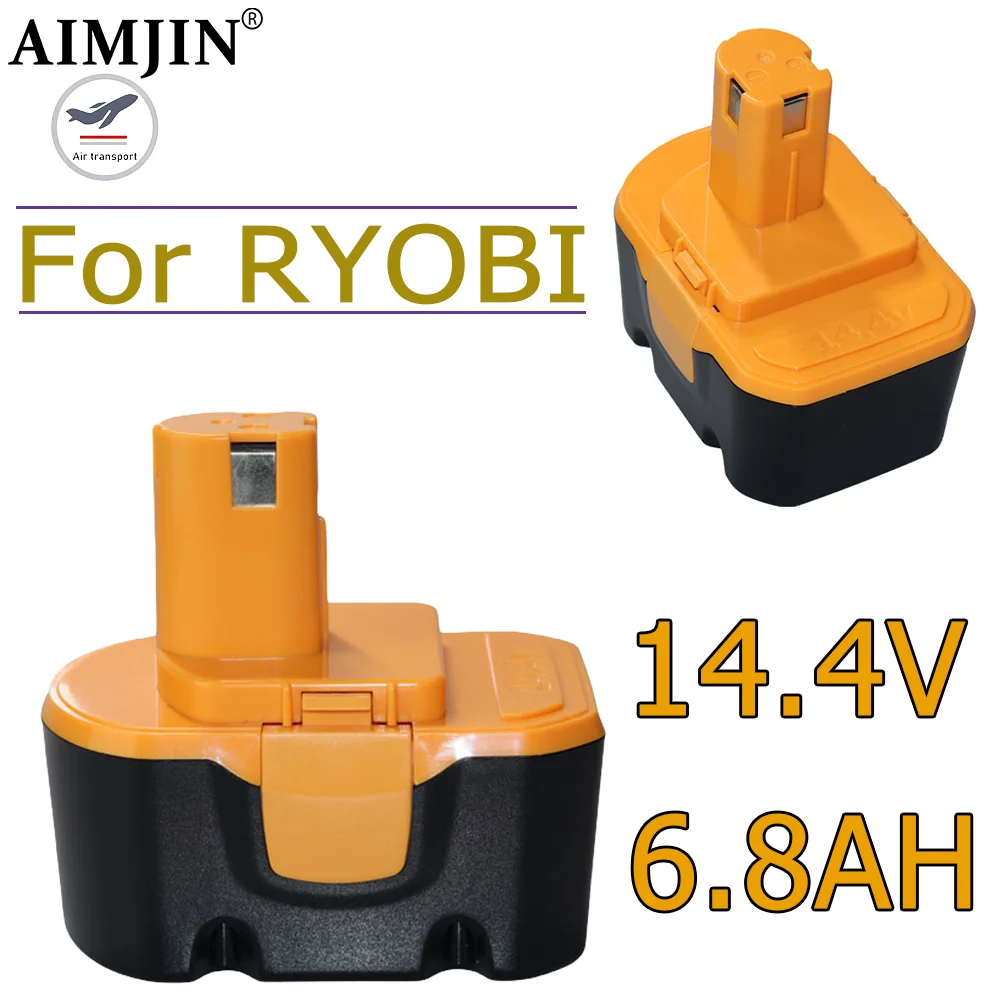 14.4V For Ryobi Battery SaftSafety Compatible R10521 RY6201 RY6202 130224010 130224011 130281002 1400144 1314702