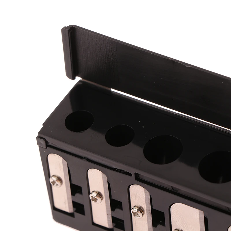 5 Holes Sharpener Multi-functional Pencil Sharpener With Lid For Eyeliner Lipliner Pencils
