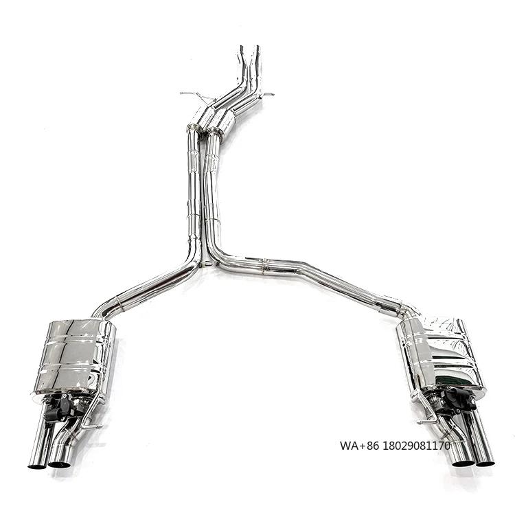 

For A7 C7/C8 3.0T 2012-2023 Exhaust System Middle and Rear Section Performance Catback Exhaust Pipe Electronic Muffler