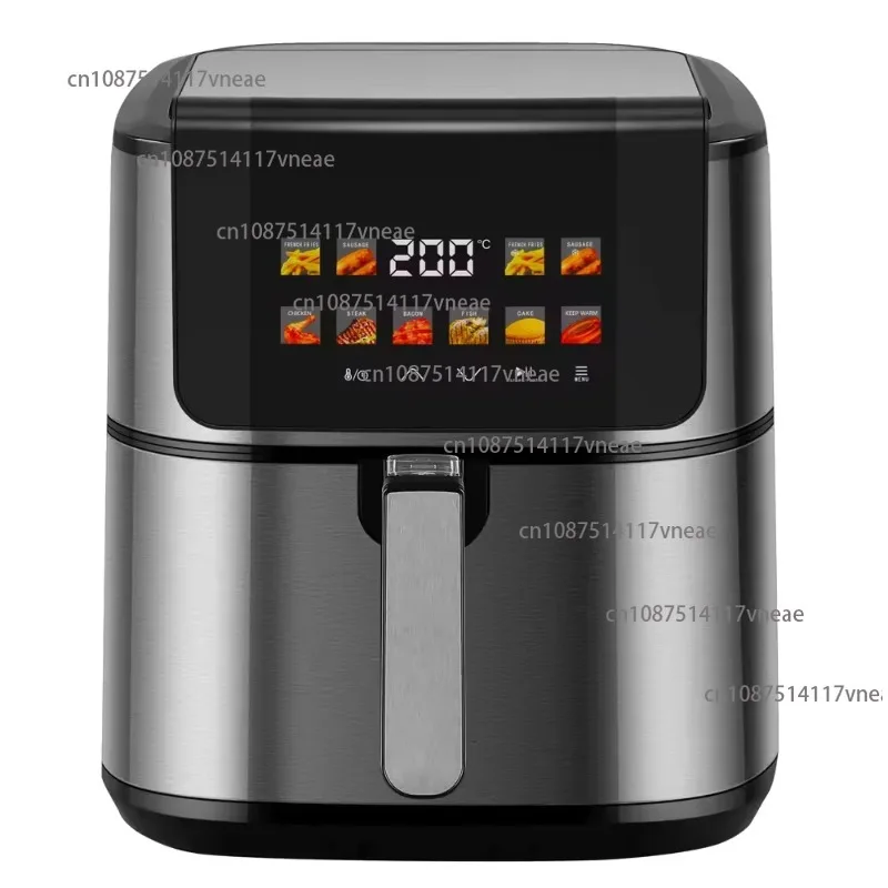 

Дизайн Два нагревательных элемента, 8-литровый цветной дисплей, 10 предустановленных меню приготовления пищи, фритюрница с корпусом из нержавеющей стали
