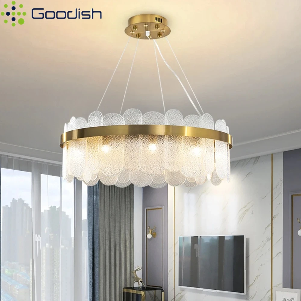 الحديثة كريستال قلادة LED أضواء الفاخرة الذهب مصابيح المنزل ثريا للديكور لغرفة المعيشة غرفة الطعام غرفة نوم قاعة مطعم
