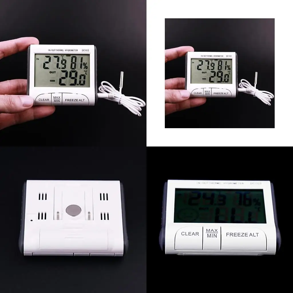 

G6KF Temperature Humidity Gauge Digital Thermometer Hygrometer with LCD Screen