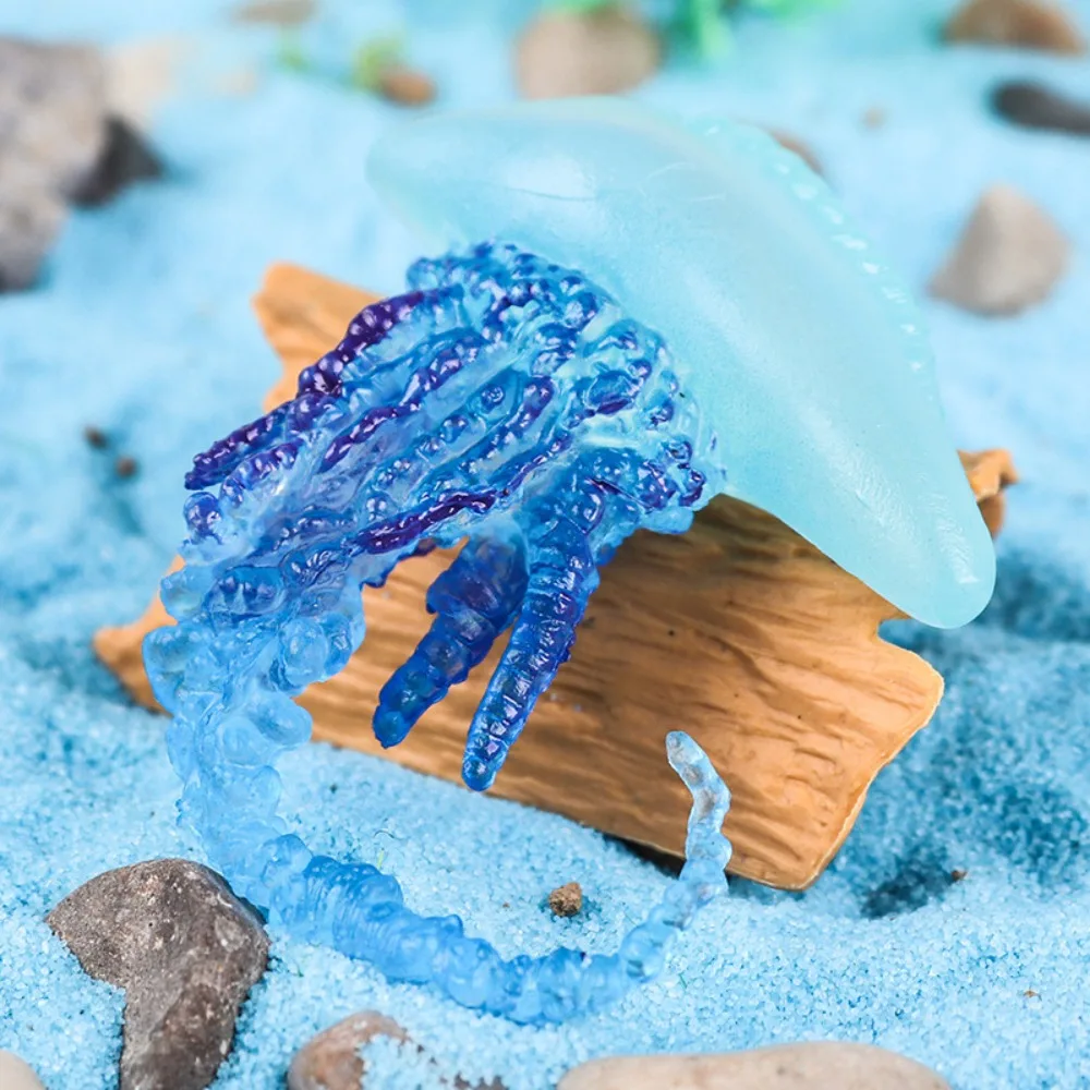 

Marine Animals Ocean Animal Figurine Solid multi-colored Sea Life Model Lifelike Plastic Jellyfish Starfish Anemones