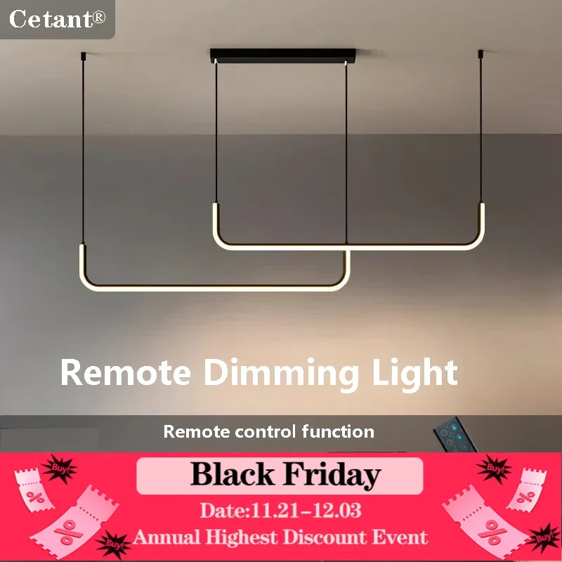 Modern LED Pendant Lights 90/120/150CM Home Decor Dining Table Dining Room Bedroom Living Room Hanging Lamps Led Lighting Lustre