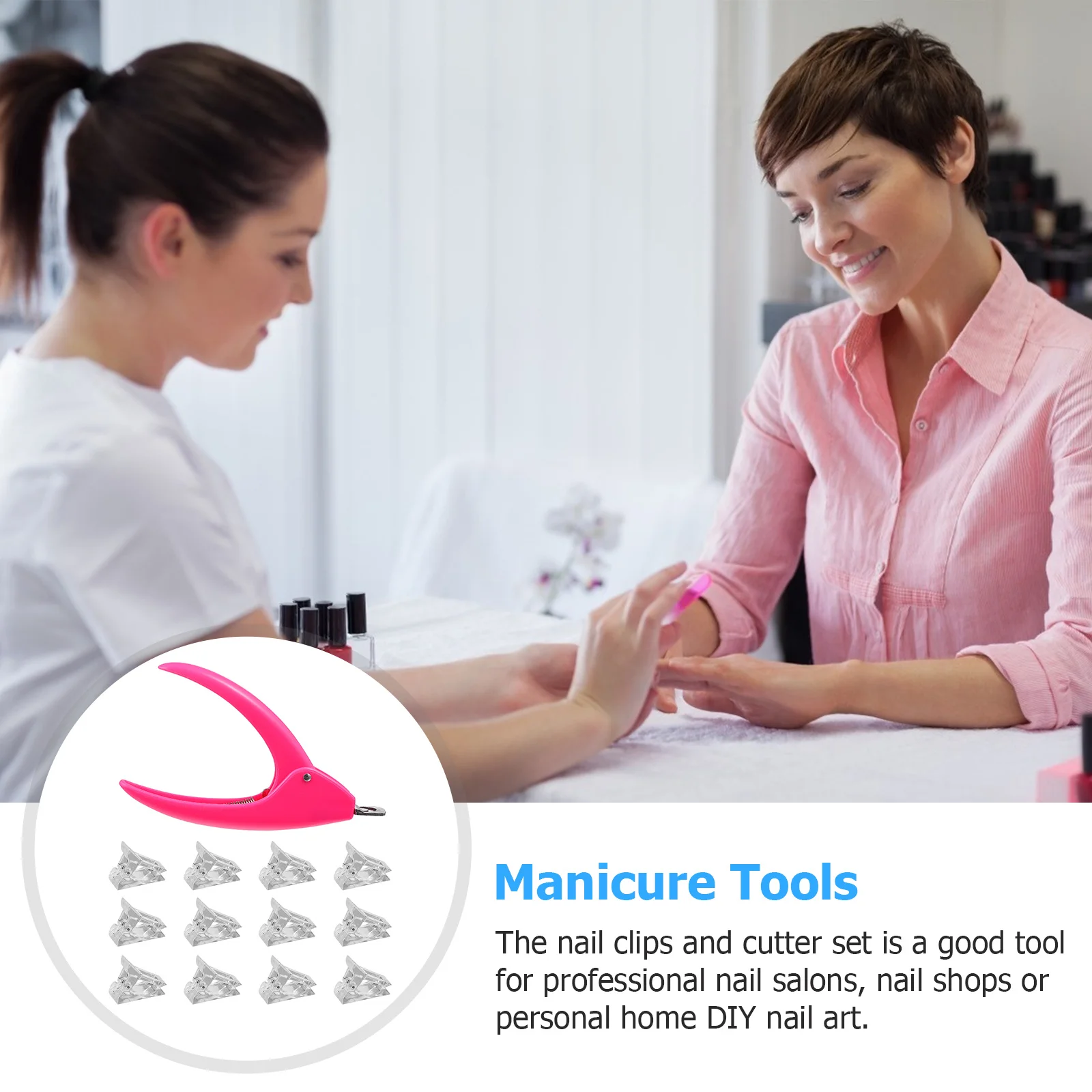 

1Set Nail Art Clips Set Durable Manicure Tools Assorted Color Professional Salon DIY Nail Art Tools Manicure Supplies