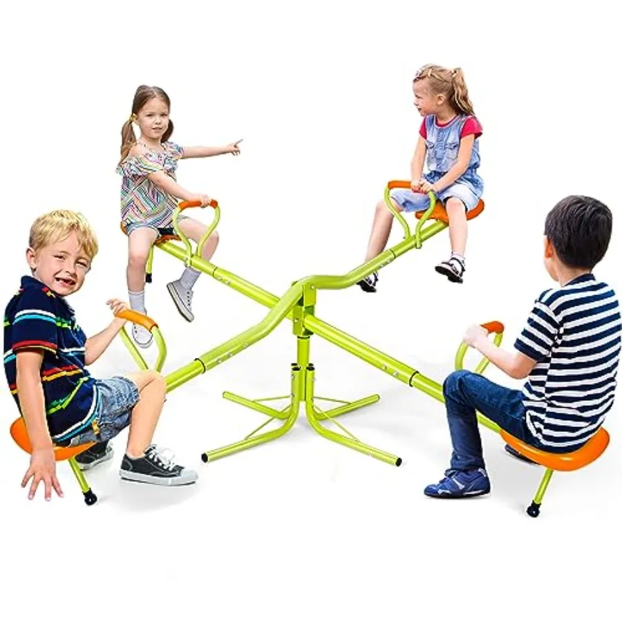 

Качели-балансир для дома и улицы, вращающиеся на 360 градусов, безопасные, для детей, 4 места