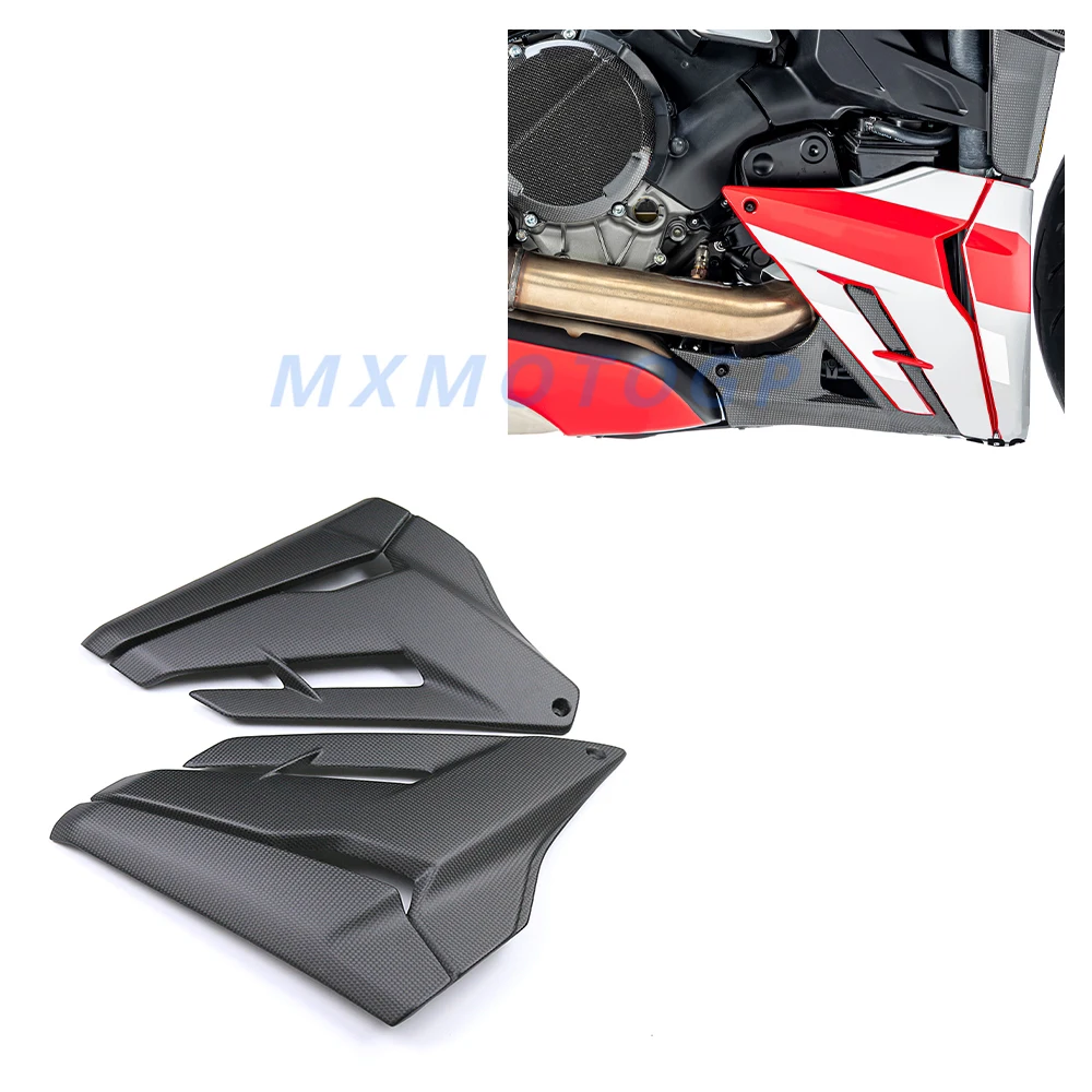 For Ducati Streetfighter V2 2021 2022 Modified 3K Carbon Fiber Lower Side Panels Fairing Motorcycle Accessories