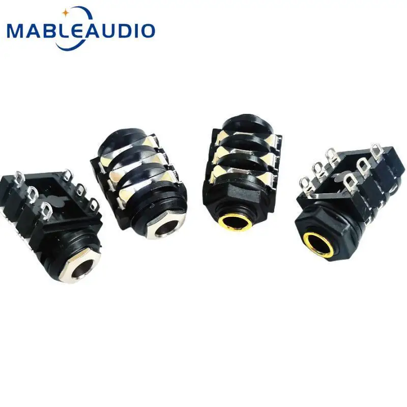 5PCS Premium Switch 4-pin 6-pin CLIFF JACK 6.35 Large 2-core Large 3-core Female Head Audio Stand 6.5 Stereo Socket