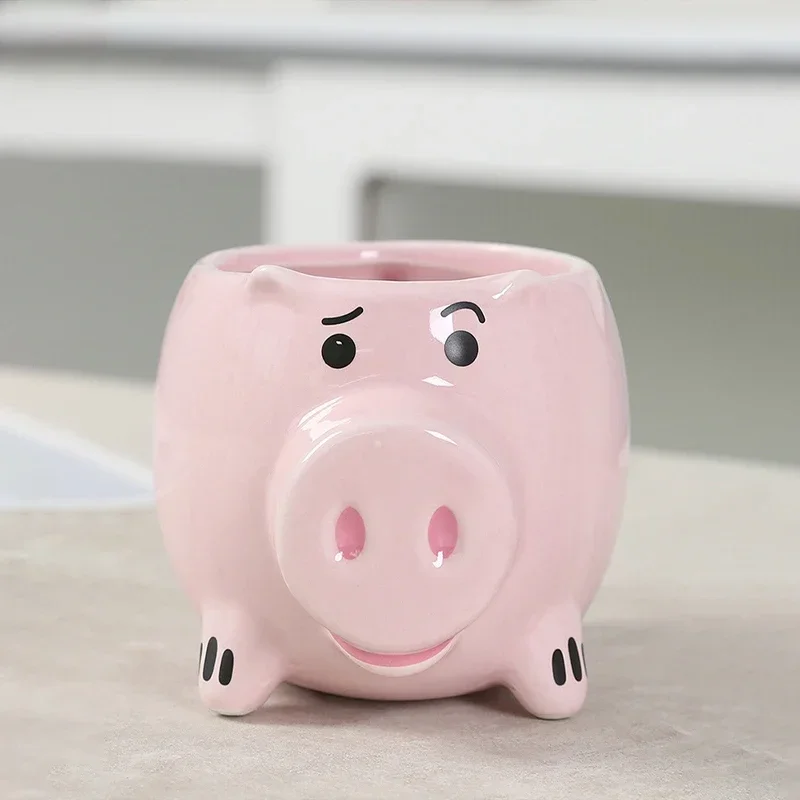 

Toy Story Hamm Pig Ceramic Cup Cute Cartoon Coffee Cup Disney Desktop Decoration Creative Children's Brithday Gift