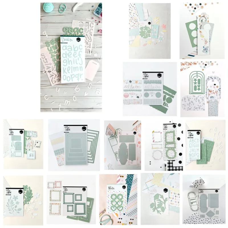 Металлическая резка Фантазийная рамка Почтовый ящик Временная бирка Цветочные штампы Силиконовые штампы Трафарет для скрапбукинга Фотоальбом Карточка DIY Тиснение бумаги