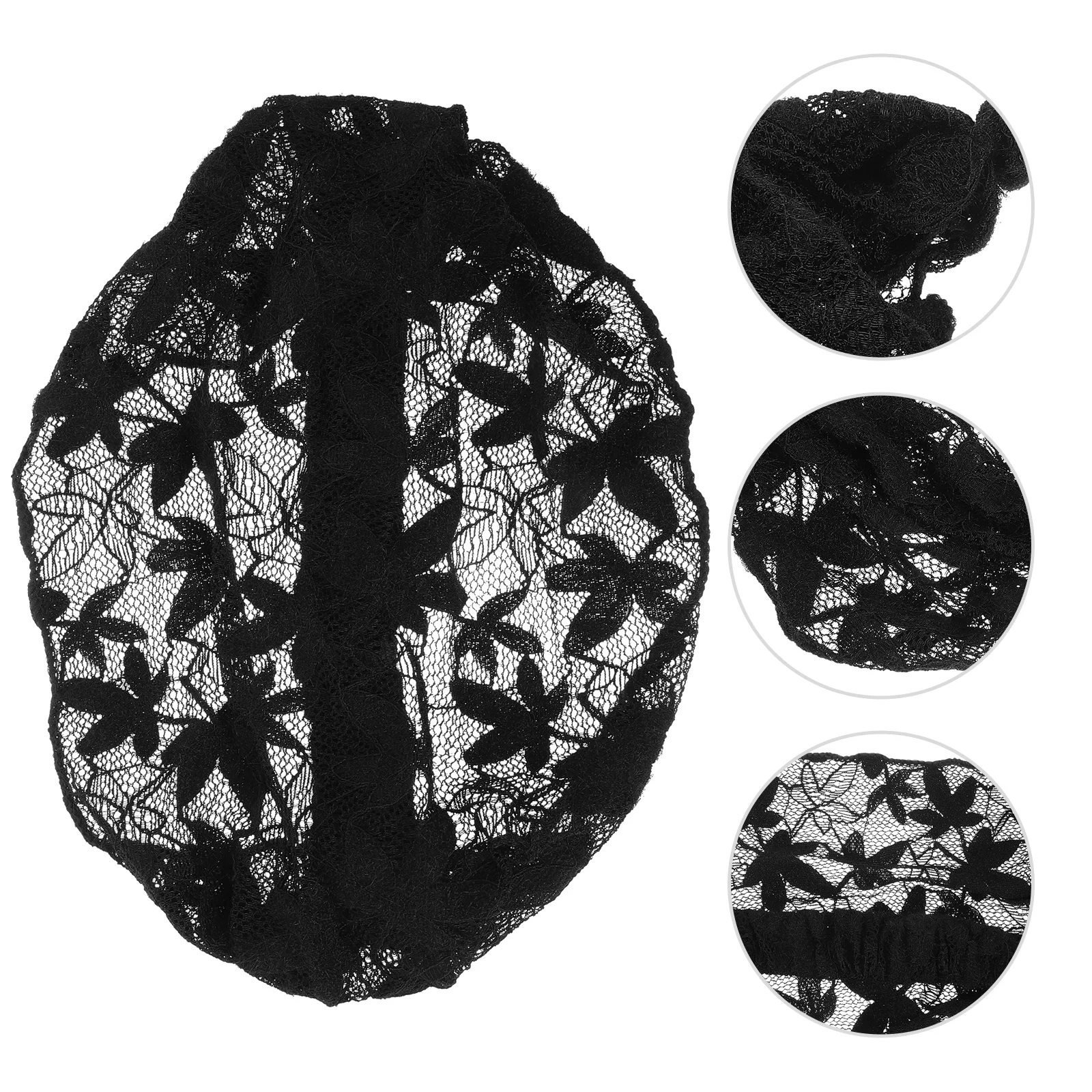 

Scarf Headb Women Black Silk B Lightweight Stylish Nurse Turban Hair B Comfortable Elastic Breathable Hair Accessories