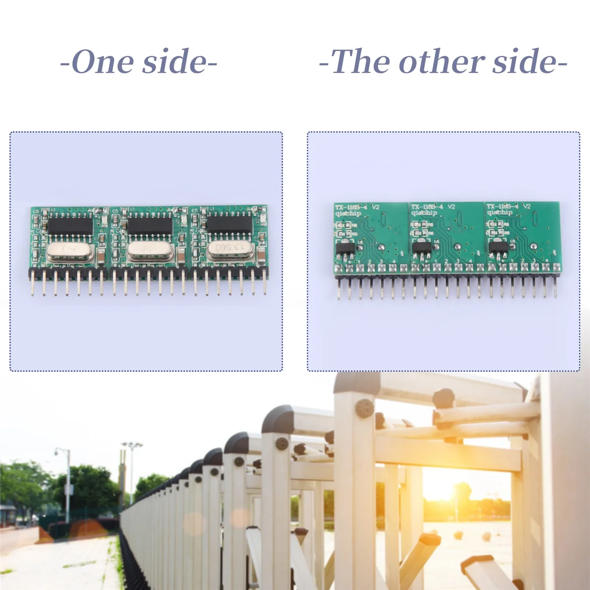 

GZMO Wireless RX480E-4WQB 433Mhz RF Module Transmitter and Receiver 3 Sets 4 Channel Output Link Kit for Remote Control