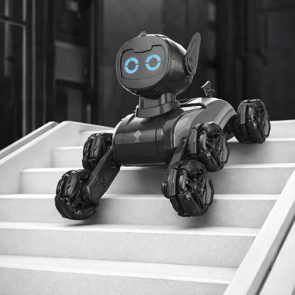 클라이밍 변형 8륜 로봇 개 2.4G 무선 조종 스턴트 드리프트 차량 4WD 전동 스턴트 장난감 어린이 선물