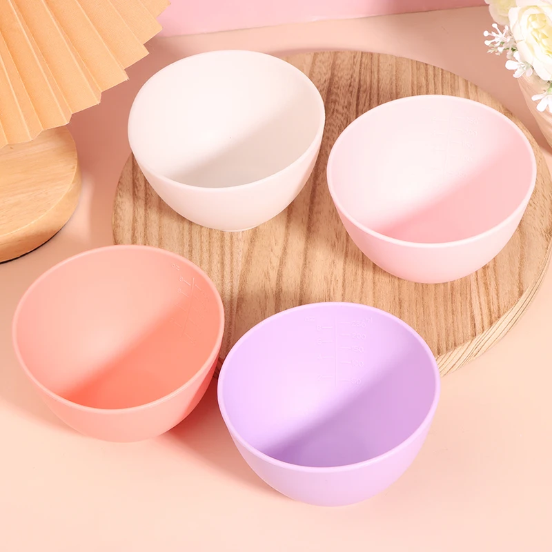 1Pcs Colorful Silicone Face Mask Bowl Mask Stick Big Face Mask Powder Mixing Bowl Masks Brush Skin Face Care Tool