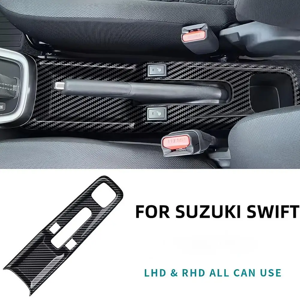لسوزوكي سويفت 2017 2018 2019-2024 2025 حامل أكواب الماء للسيارة صندوق لوحة ملصق ABS ألياف الكربون نمط الملحقات الداخلية