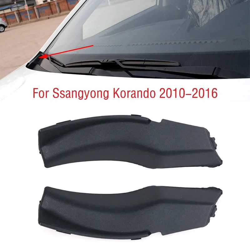 For Ssangyong Korando 2010-2016 Car Front Windshield Wrap Corner Trim Wiper Side Trim Cover Lid Plate Cap Panel