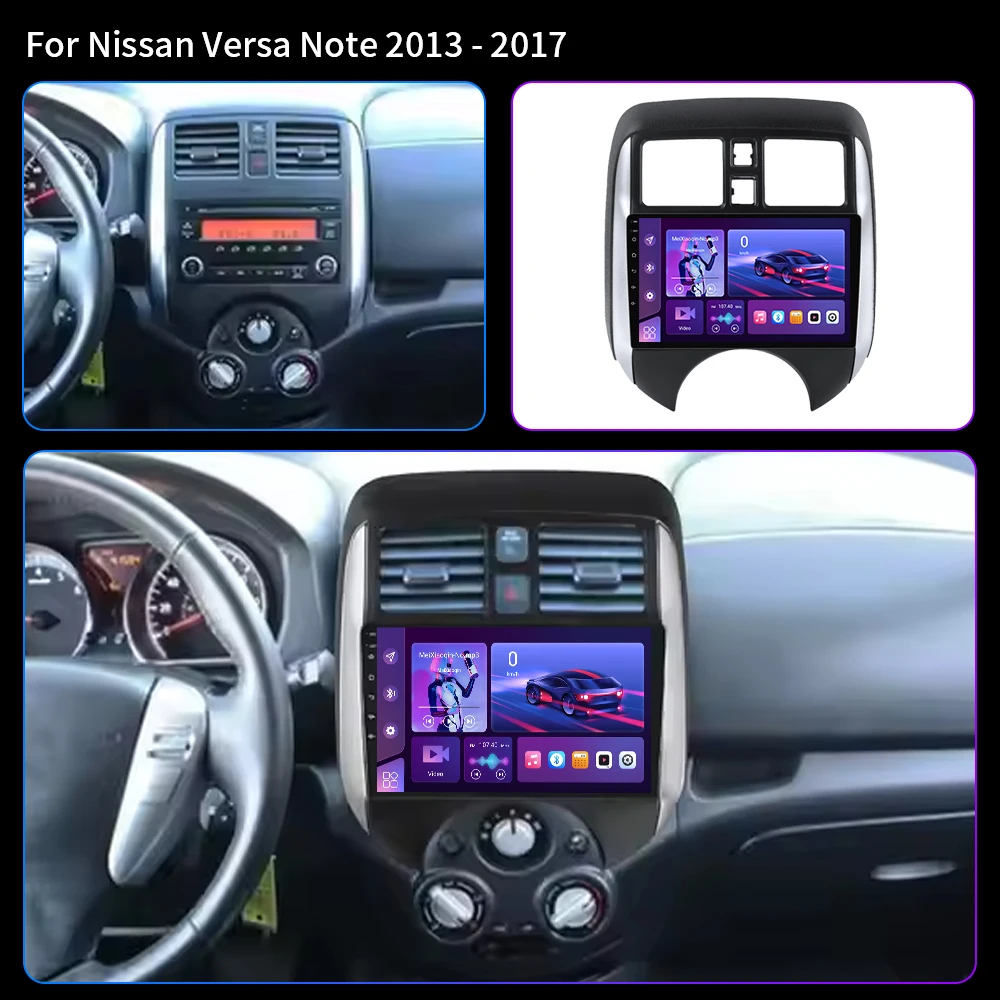 9 inch Car Radio Carplay Stereo for Nissan Versa Note 2013 2014 2015 2016 2017 Headunit Android Auto GPS Autoradio DSP RDS 4GLTE
