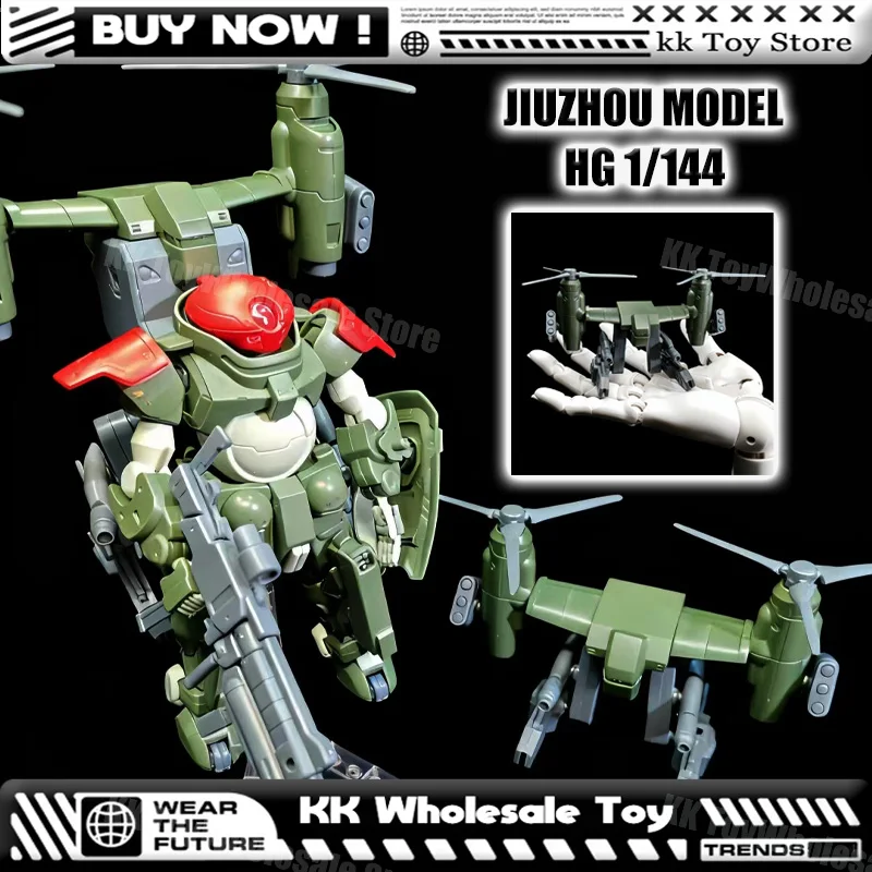 재고 있음 JIUZHOU HG 1/144 GG 001RB 그리모아레 레드 베레 항공기 조립 모델 키트 애니메이션 액션 피규어 로봇 플라스틱 모델