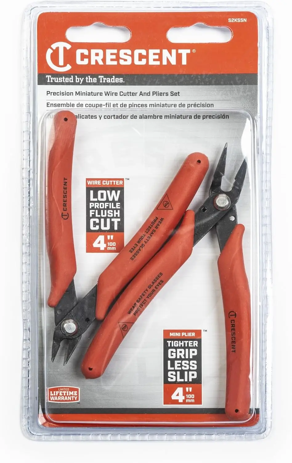 

Набор мини-кусачек Crescent Shear Cutter для мягких проводов 20 калибра AWG (0,8 мм) - Премиальный ручной инструмент - Набор из 2 предметов