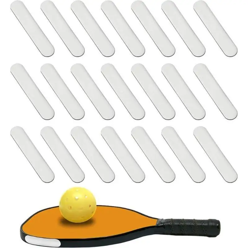 New 10Pcs Pickleball Lead Tape Black Silver Self-adhesive Golf Club Weighted Lead Sheet Universal Racquet Weight BlockAcc