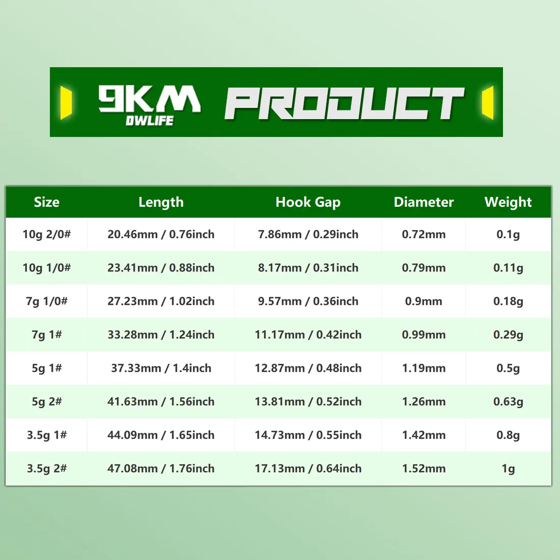 EWG هوك قطرة النار السنانير قطرة النار تلاعب مع ثقالة وزن الصيد 5 قطع السائبة #2