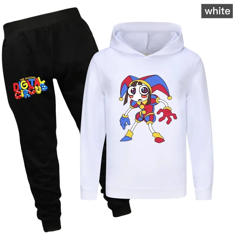 

wiwiwi 123Pomni Jax Amazing Digital Circus Spring Autumn Fashion Casual Wear Cartoon Printed Boy Girl Clothes Long Sleeved Hoodi
