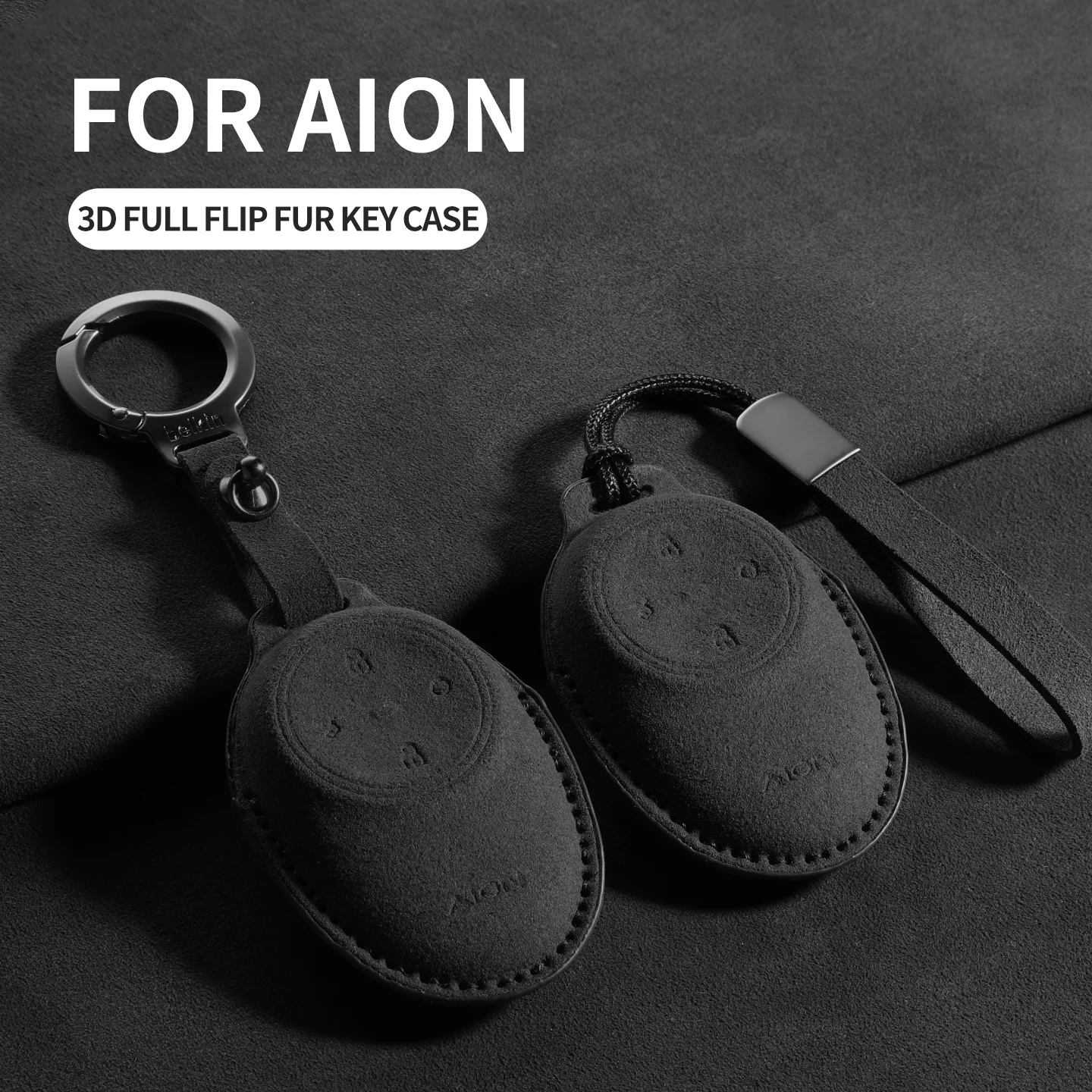 Suede Car Key Case … - image