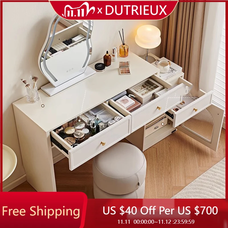 

Lounge Creative Vanity Table Decoration Aesthetic Interior Fashion Dressing Table Cosmetics Mesa De Maquillaje Salon Furniture
