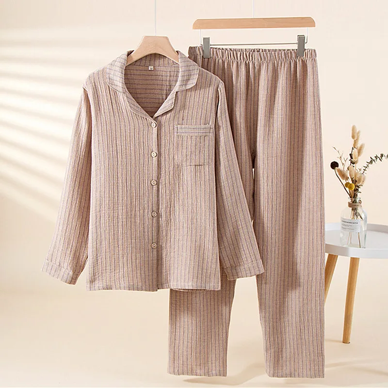 

Топ с длинными рукавами и принтом, брюки, домашние пижамы, женские пижамы из 100% хлопка, весенне-осенние женские пижамные комплекты, повседневная одежда для сна, пижамы Femme