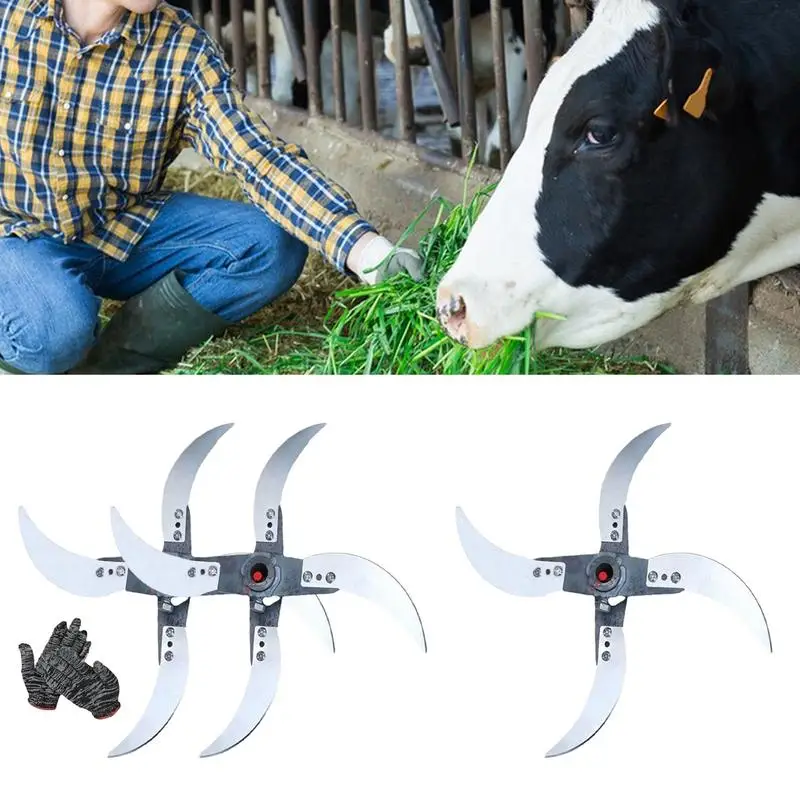 

household agricultural lawn mower is equipped with four high-hardness blades Strong and corrosion-resistant base accessories