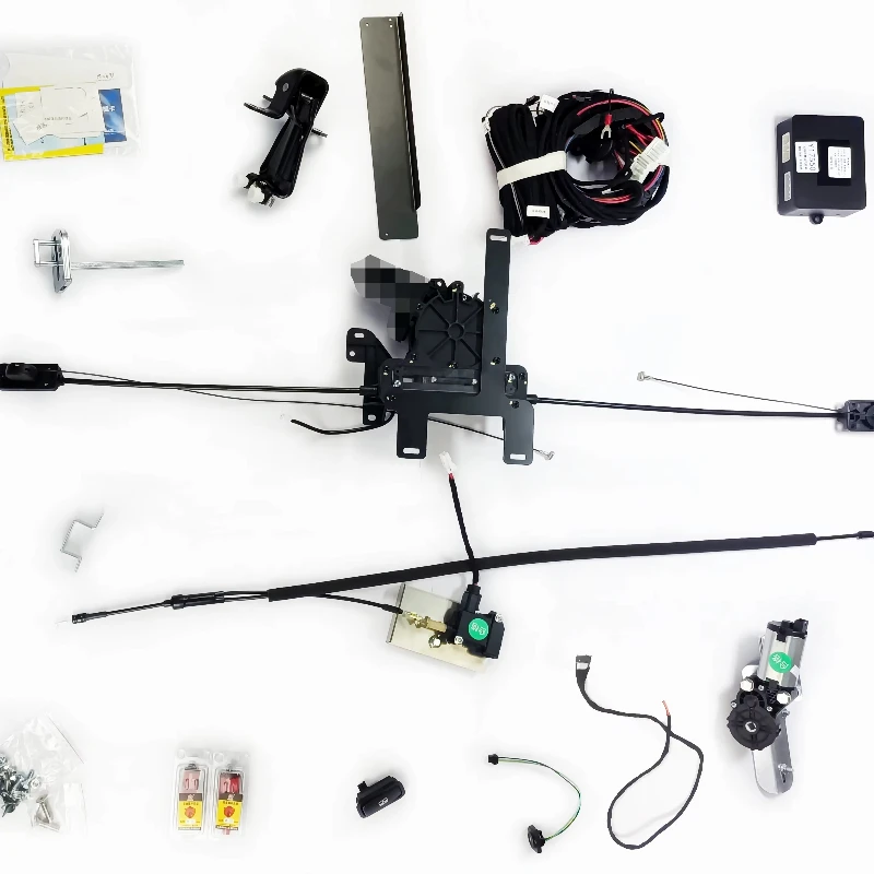 

Automatic sliding door kit system for soft closing of electric