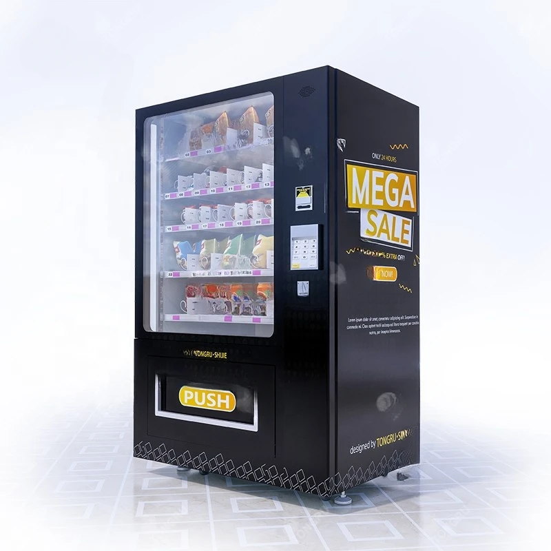 YG Sticker Customized Retail Items Vending Machines Self-service Ice Water Snack Vending Machine for Foods and Drinks