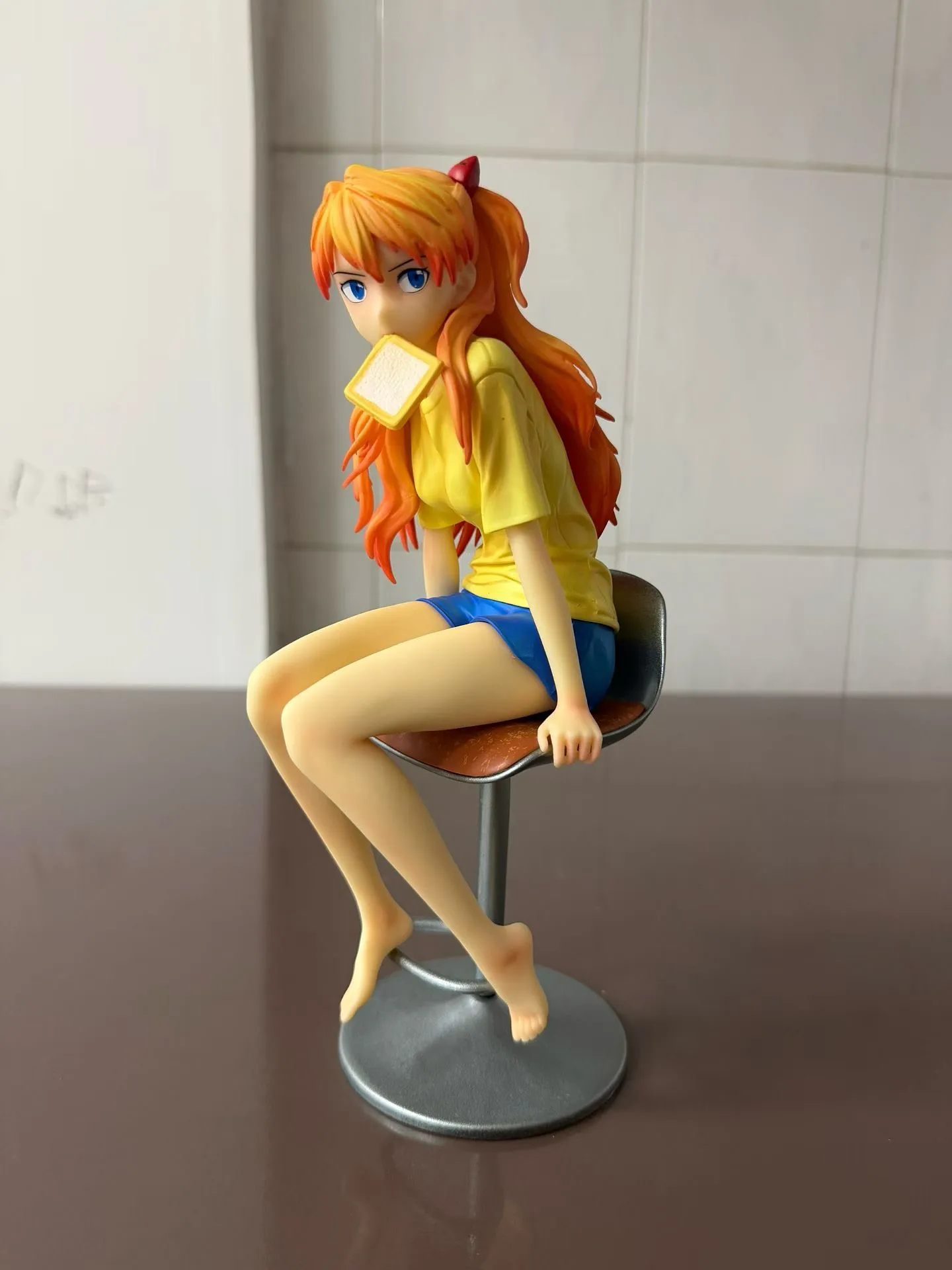 Asuka Langley Soryu Gk Anime Figuur Desktop Decor Verjaardagscadeau Collectible Toy Model Trendy Computerkast Ornamenten Aanwezig
