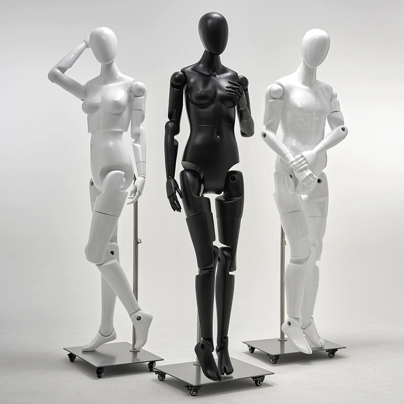 High-end Multi-joint Robot Adjustable Movable Joints Mannequin Fiberglass Stanf Flexible Mannequins