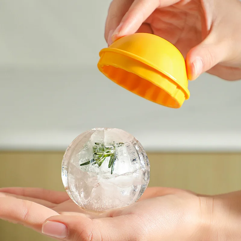 

Silicone Ice Cube Mold Round Icy Bucket Summer Homemade DIY Refrigerator Freeze Icy Maker Creative Ice Cube Mold Barware Tools