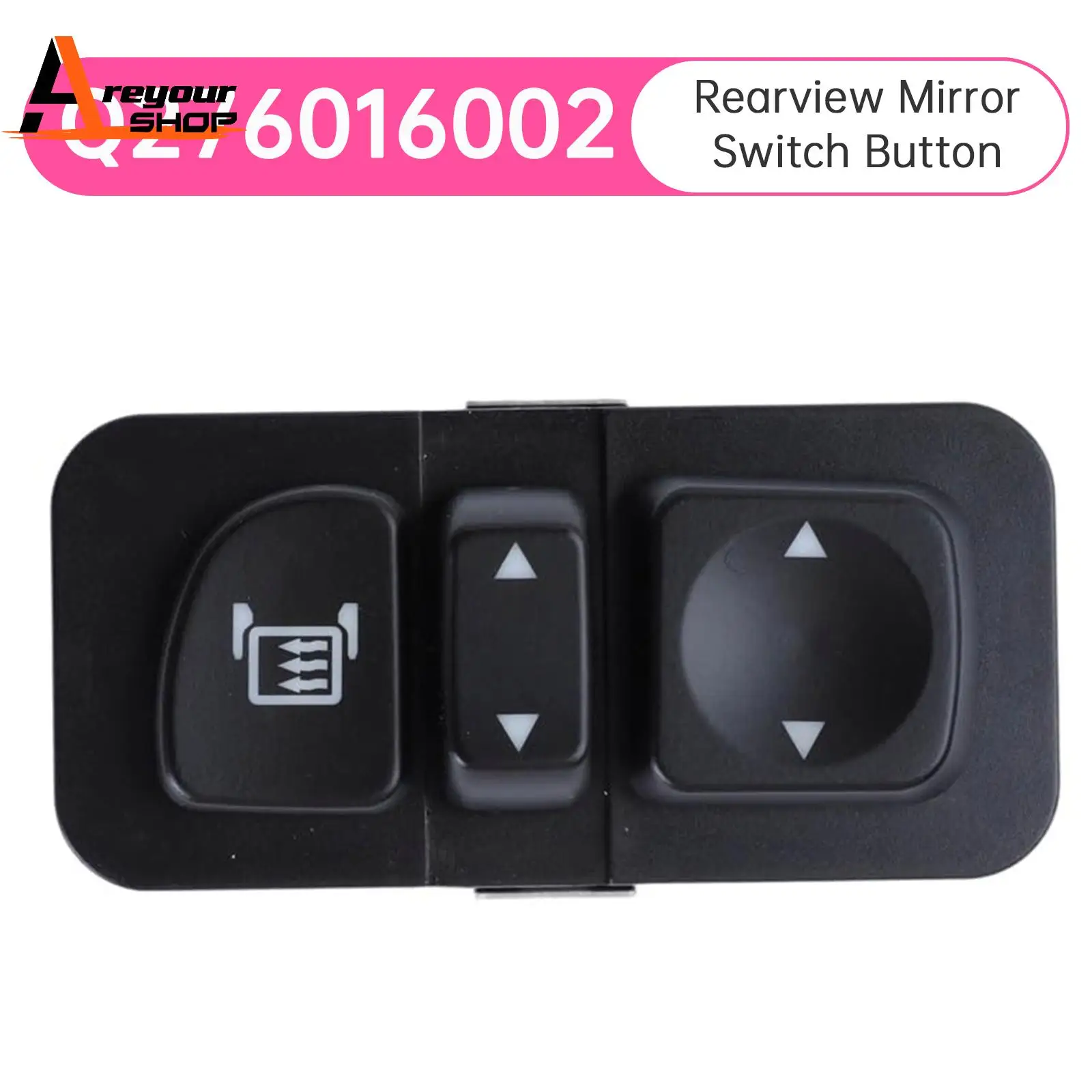 

Areyourshop Q276016002 Кнопка включения зеркала заднего вида для аксессуара управления окном Peterbilt