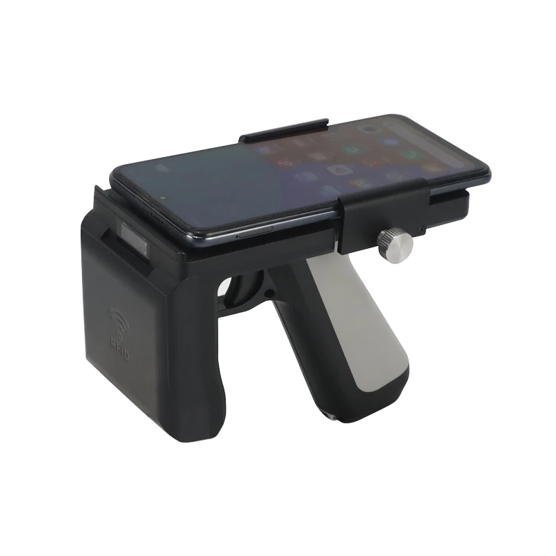 BT UHF RFID Reader Mobile Phone Back Clip Rfid Reader UHF Handheld RFID Reader for Android System Inventory