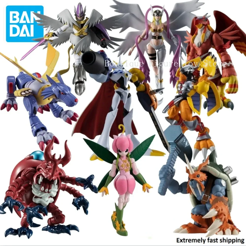 In Stock Original Digimon Adventure Bandai SHODO 1-3 Figure Anime Model Toy Collect Action Gift（Only set includes display base）