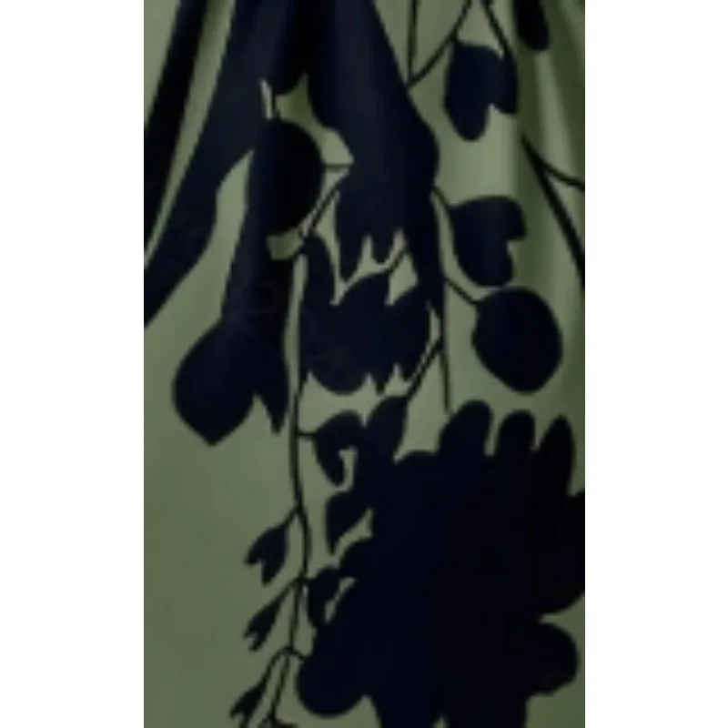 Plus Size 1XL-5XL Summer Dress Women Flower Floral Print Fashion Elegant Ladies Dresses Slim High Waist Dress