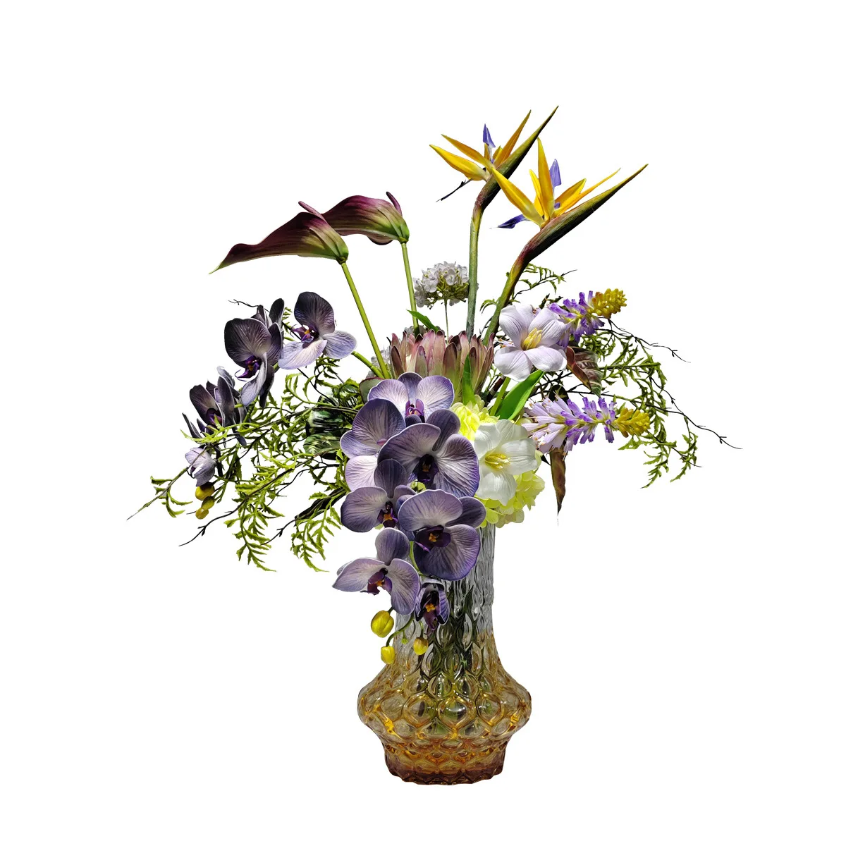 

New Chinese style, living room, fake flower, ornament, high-end, wedding, scene