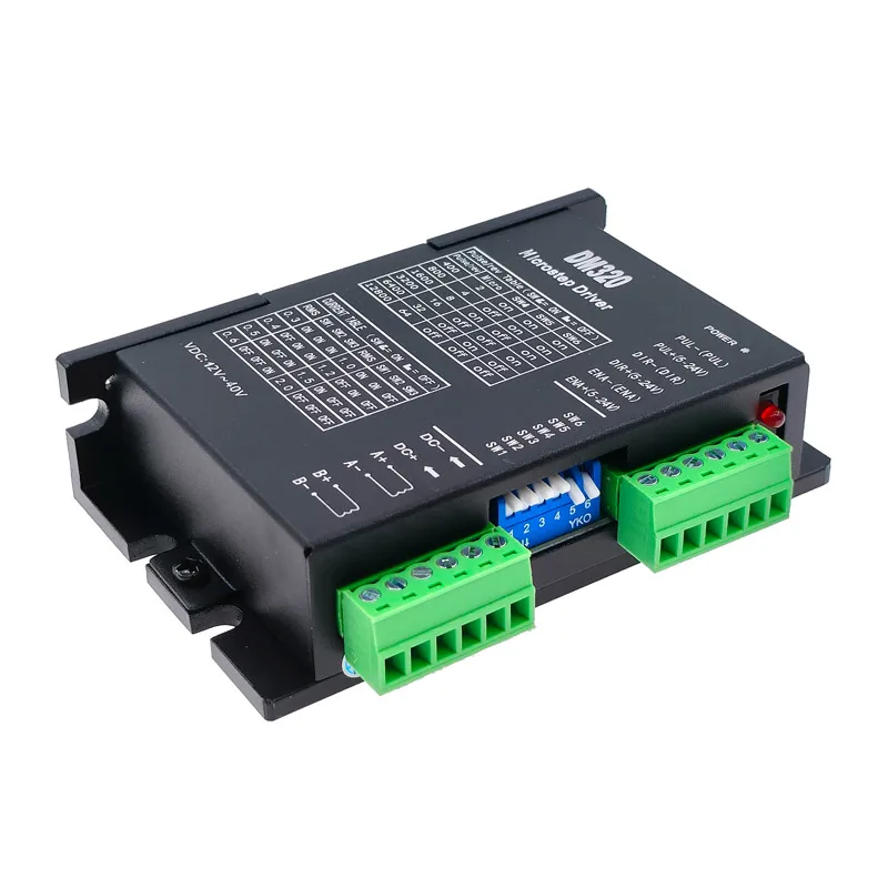 DM320 2H320 Sterownik silnika krokowego PULSE 12800 bezszczotkowy silnik krokowy DC do sterowników krokowych 28 35 42 — zdjęcie 6
