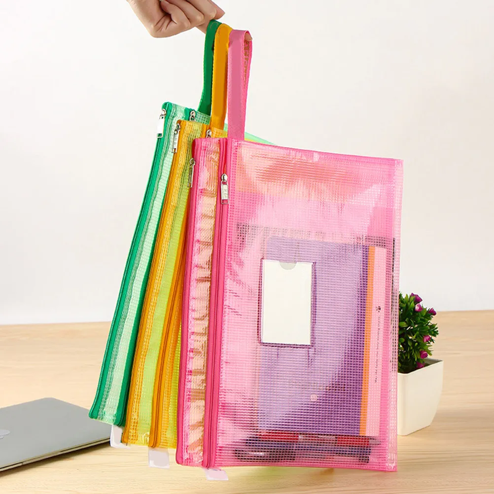 

Набор из 7 папок-файлов: усиленные ПВХ-папки на молнии, портативные прозрачные органайзеры, пеналы, держатели для документов для офиса и школы