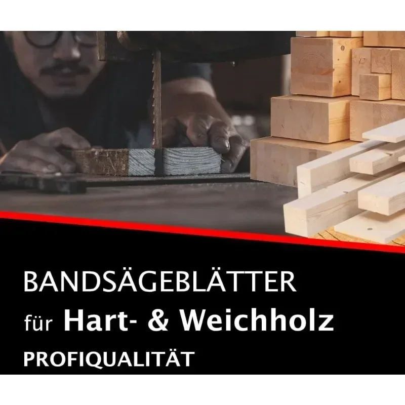 5 Stück Bandsägeblatt 1400 mm Bandsägeblätter 1400 6,35 0,35 mm 6 TPI für Atika Westfalia CMI Einhell TC-SB 200/1 Schneiden von Holz