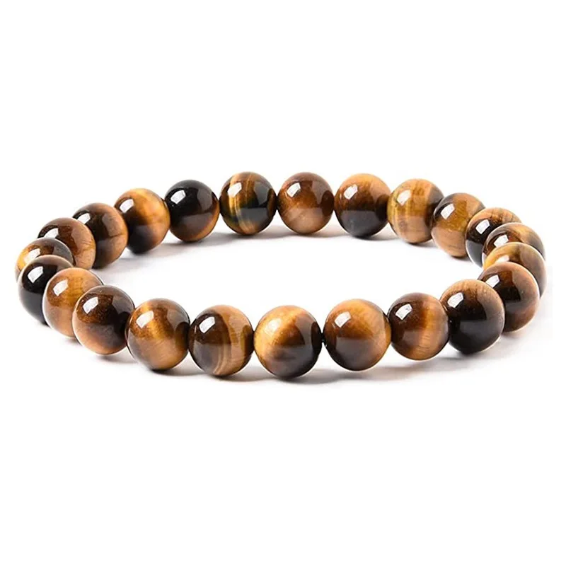 Obsidian Bracelet for Men and Women Couple Student Personalized Hand Jewelry Beads Tiger Eye Volcanic Stone Bracelet