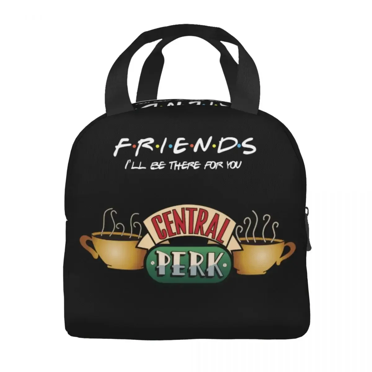 Custom Bag Custom Central Perk Friends Insulated Lunch Bag For Women Leakproof TV Show Thermal Cooler Lunch Tote Office Picnic T