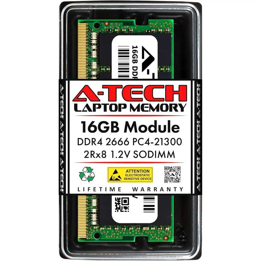 16GB Replacement or Hynix HMA82GS6CJR8N-VK | DDR4 2666MHz PC4-21300 2Rx8 1.2V SODIMM 260-Pin Memory ule